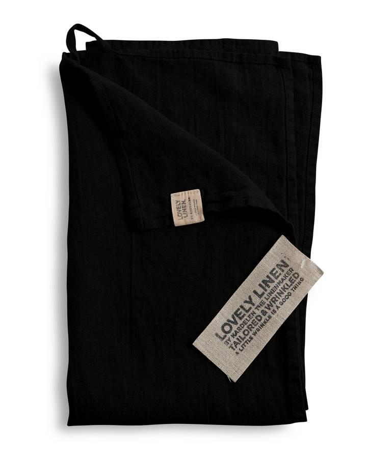 Lovely Linen Geschirrtuch Black